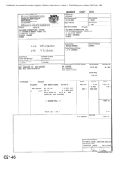 [Invoice from Atteshlis Bonded Stores Ltd on behalf of Gallaher International Limited regarding Gold Arrow Lights Cigarettes]