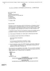 [Letter from Norman BS Jack to W Simon Farah regarding control of goods in bond]