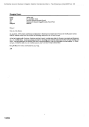 [Email from Jeff Jeffery to Richard Johnson regarding HMC&E]