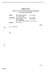 Gallaher Group Plc [ Minutes of an Audit Meeting held at Waybridge on 20011204]