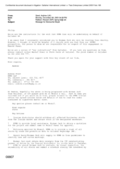 [Letter from Andrew Steet to Rahbari Hossien Regarding Message for Manoucher Bayat]