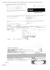 [Bill of lading for combined transport shipment or port to port shipment from Gallaher International Limited to Tlais Enterprises Ltd regarding a container said to contain 800 cartons of cigarettes]