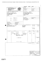 Invoices of 800 cartons of cigarettes - Stateline