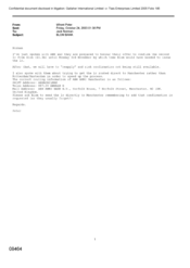 [Email from Whent to Norman Jack regarding Blom bank]