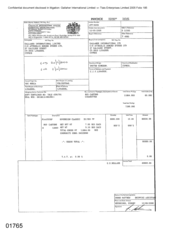 [Invoice from Atteshlis Bonded Stores Ltd on behalf of Gallaher International Limited regarding Sovereign Classic]