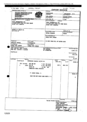 [Export invoice from Tlais Enterprises Ltd regarding Sovereign Classic]