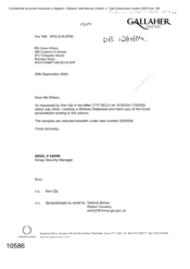 [Letter from Nigel P Espin to Wilson regarding a request by Ken Ojo in his letter CTIT-SCLU ref KO52/04(720909)]