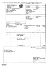 [Invoice from Atteshlis Bonded Stores Ltd to Gallaher International Ltd for Dorchester baseball caps]