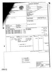 [ Gallaher International Limited Export Invoice regarding 4000 cartons of cigarettes]