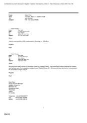 [Email from Tom Keevil to Norman Jack regarding Tlais seizure Malta]