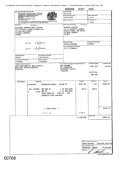 [Invoice from Gallaher International Limited to Namelex Limited for Sovereign Classic]