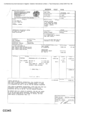Invoice for 2400 Cartons of Cigarettes