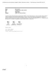 [Letter from Gerald Barry to Suhail Saad regarding AMELA key issues summary]