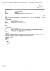 [Email from Peter Redshaw to Jeff Jeffery regarding business entities and persons gall will not aell to xls]