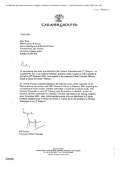 [Letter from Jeff Jeffery to Paul West regarding Cigarette Greek Customs Officers]