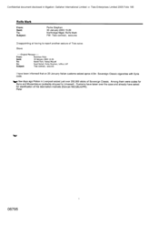 [Email from Stephen Perks to Nigel Northridge and Mark Rolfe regarding Tlais contract, seizures]