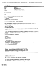 [Email from Jeff Brown to Mark Tompsett concerning shipment of 2400 cases of sovereign]