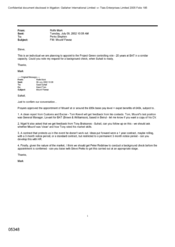 [Letter from Mark Rolfe to Stephen Perks regarding Mounif Fawaz]