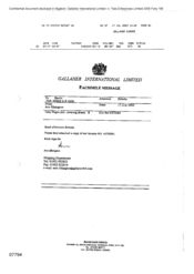 Gallaher International Limited[Memo from Ann Elkington to Bacco regarding regarding attached copy of invoice]