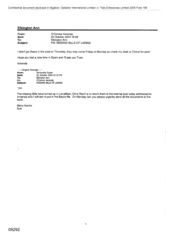 [Email from Amanda O'Connor to Ann Elkington regarding Missing Bills of Lading]