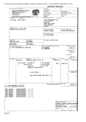 [Invoice from Gallaher International Limited to Tlais Enterprises Ltd for Sovereign Classic]