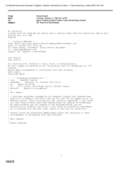 [Email from Mounif Fawaz to Baver Christine, Gerald Barry regarding Exports to Mozambique]