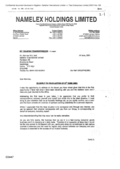 [Letter from Mike Clarke to Norman BS Jack regarding business partnership]