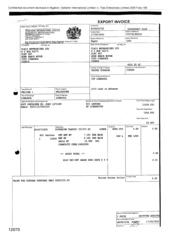 [Export Invoice from Gallaher International Limited to Tlais Enterprises Limited regarding Sovereign Classic]