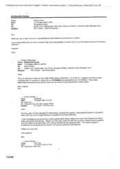 [Email from Peter Whent to Susan Schiavetta regarding orders -Tlais Enterprises]