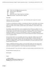 [Email from Ruben Ferrer to Nigel Espin regarding Dorchester / Customs intervention in Algeciras]