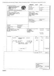 [Sovereign Classic cigarettes invoice from Gallagher International Limited to Namelex Limited]