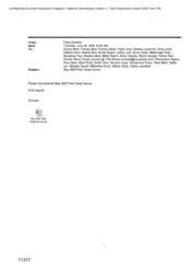 [Email from Dominic Foley to Mark Emery, Wes Feeney, David Francis, John Freda, Laurence Godaux, Laura Gray, Chris Halford, Ben Hartley, Rupert Hinde, Jeff Jeffery, Claire Jones, Paul Malshinger, Paul Maudsley, Mark Mertens, Martin Miller, Charles Moss, George Mutch, Neil Palmer, Steve Palmer, Paula Leonard, Hayley Richardson, Mark Rock, Mark Rolfe, John Smith, Andy Stevens, Fiona Stonehouse, Mike Ward, Ian Watts, David Wheeler, Kevin Wibberley, Giles Wilson and Jonathan Yajima regarding pack Swap Survey]