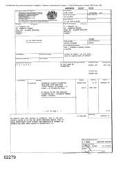 [Invoice from Gallaher International Ltd to CT Tobacco Ltd on Sovereign Classic Gold]