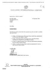 [Letter from Norman Jack to Mike Clarke regarding Customs Seizure]