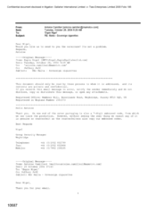 [Email from Antoine Camilleri to Nigel Espin regarding Malta- Sovereign cigarettes]