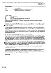 [A Letter from Brege McCusker to Hasslet Gordon, Compton Ronnie, Sandy McDermott regarding Dorchester International degrade Gold]