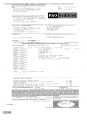 Bill of landing for combined transport shipment or port to port shipment