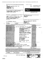 [Bill of Lading from Gallaher International Ltd to Ocean Traders International Ltd in regards to Cartons of cigarettes]