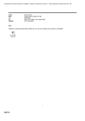 [Letter from Norman Jack to Mark Rolfe regarding board briefing paper]