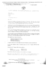 [Letter to Mike Clarke regarding letter of credit]