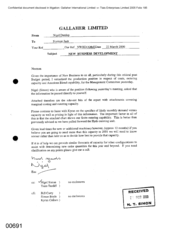 Gallaher International Limited [Memo from Nigel Dunlop to Norman Jack Held on 20000322 Regarding New Business Development]