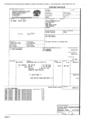 [Export Invoice from Gallaher International Limited to Tlais Enterprises Ltd on Dorchester Int FF]