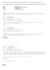 [Email from Mounif Fawaz to Stephen Perks regarding International Trade Policy]