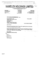 [Letter from Fadi Nammour to Norman BS Jack regarding credit confirmation by Citibank]