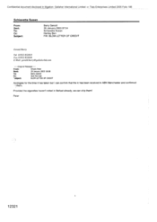 [E-mail from Gerald Barry to Susan Schiavetta Regarding Blom letter of credit]