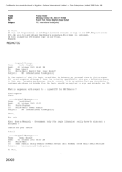 [Email from Mounif Fawaz to Tom Keevil, Stephen Perks, Suhail Saad regarding International trade policy]
