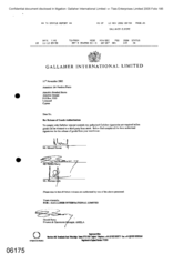 Letter from Gallaher International Limited to Atteshlis Bonded Stores regarding Release of Goods Authorization]