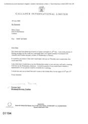 [Letter from Norman Jack to Mike Clarke regarding partnership meeting]