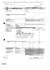 [Bill of landing for Ocean transport or multimodal transport by Maersk Sealand for Adam Trading regarding cases of cigarettes sent to Societe Rimbo Sarl]