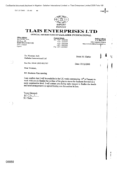 [Letter from M Clarke to Norman Jack regarding business plan meeting]